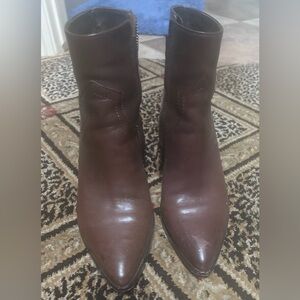 Frye side zip ankle boots